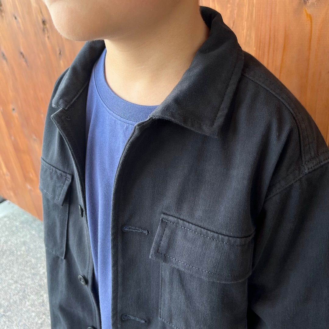 縦横ストレッチヘリンボーンジャケット