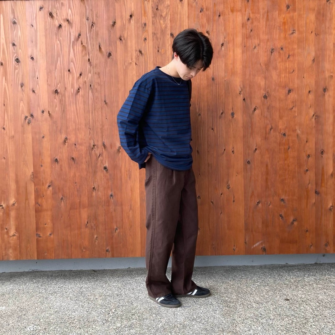 太番手九分袖Tシャツ