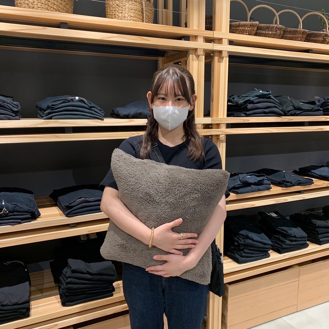 【岡山表町商店街】ボアフリースクッションカバー
