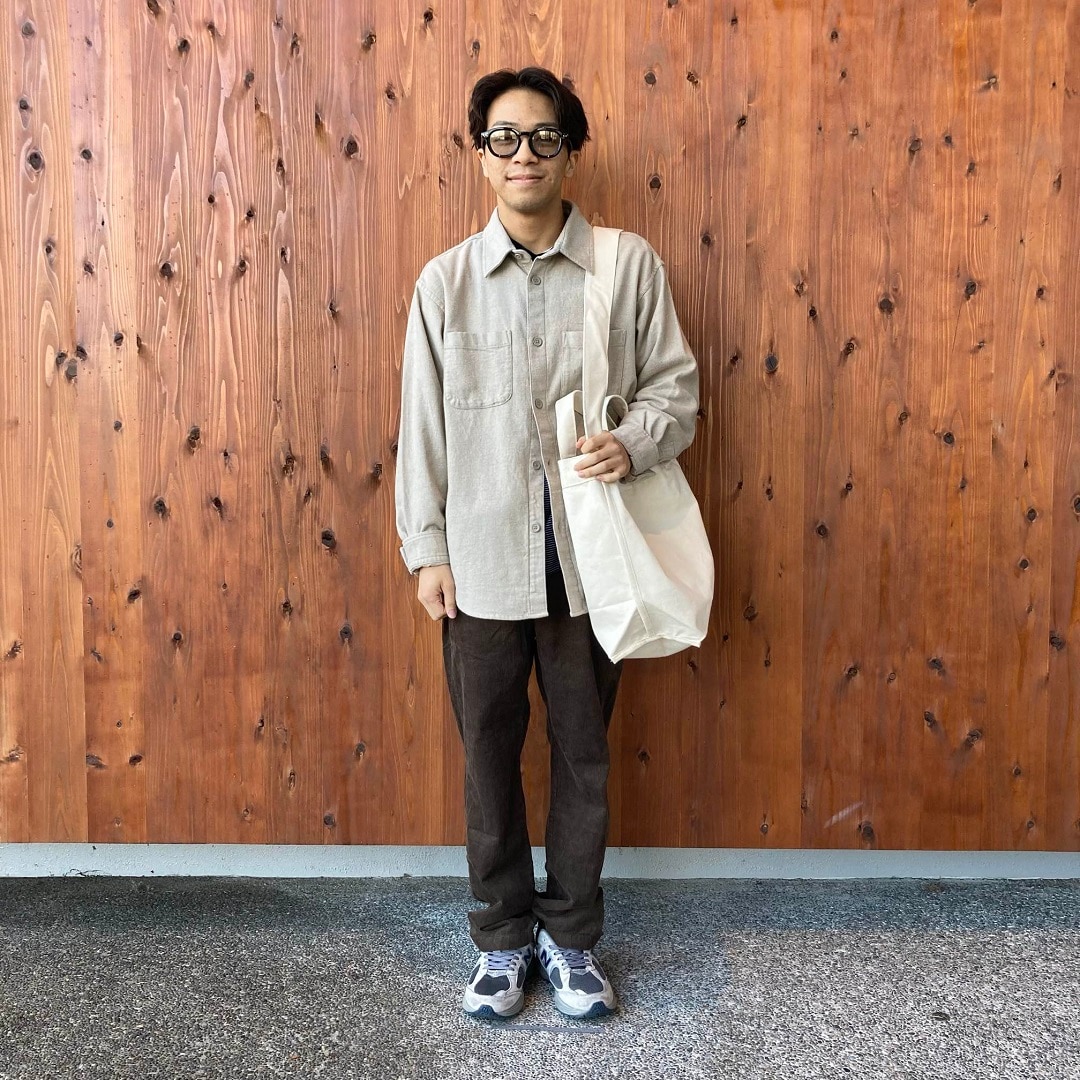 両面起毛フランネルシャツジャケット