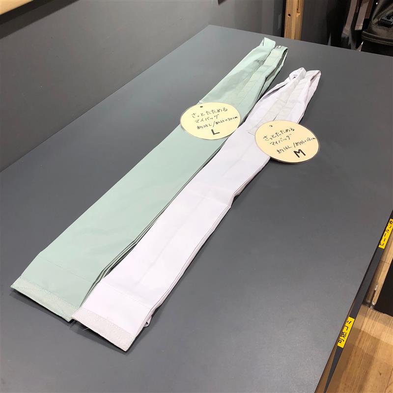 【岡山表町商店街】ひっぱるだけ！「さっとたためるマイバッグ」 
