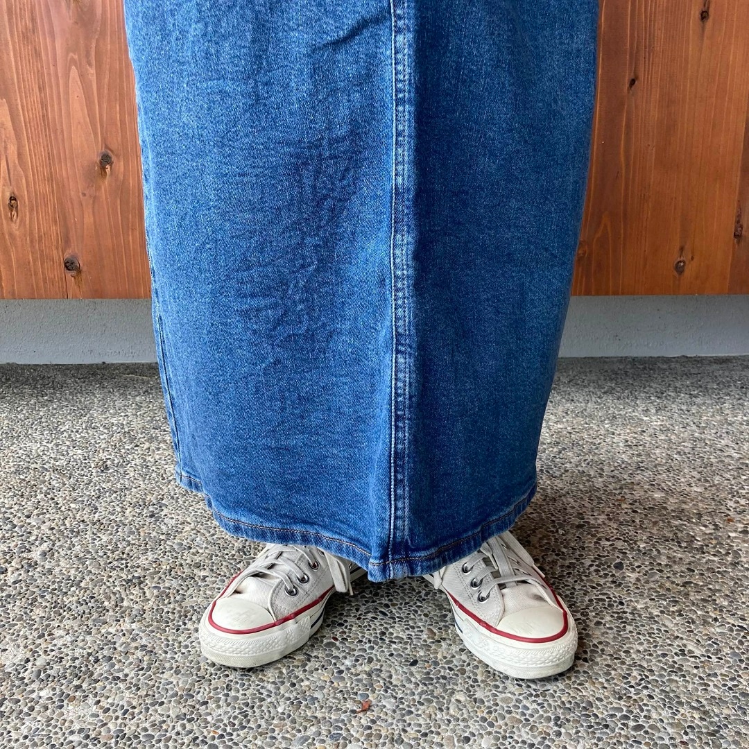 ストレッチデニムAラインスカート