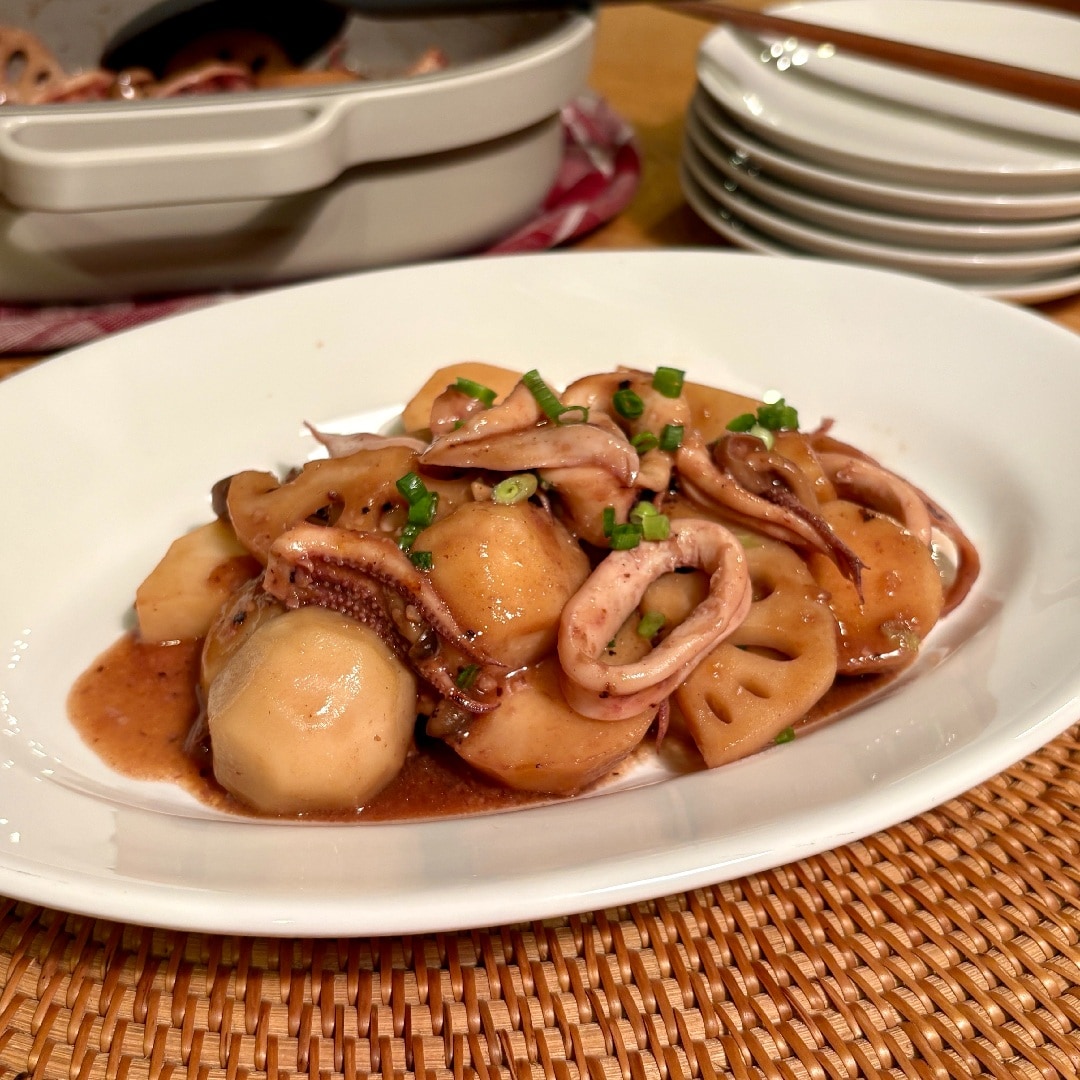 【新潟白根】グリルプレートレシピvol.4_イカと里芋の醤油糀焼き_5gR3S0