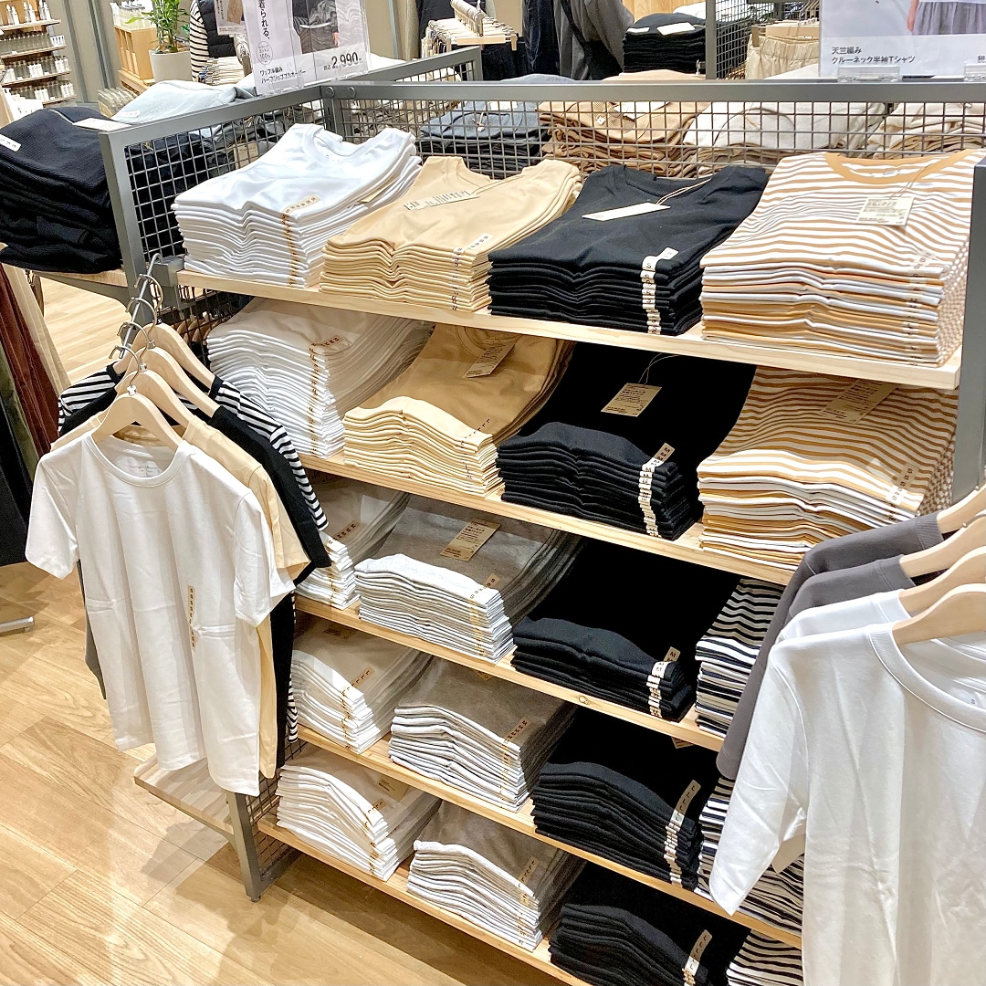 【ららぽーと堺】9月19日(金)オープン｜無印良品のTシャツをご紹介