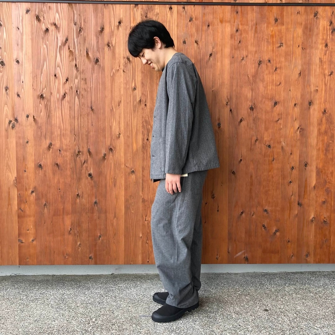 縦横ストレッチヘリンボーンカーディガン