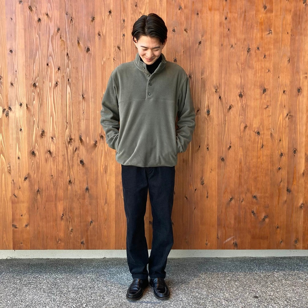 素材に還るフリースプルオーバー