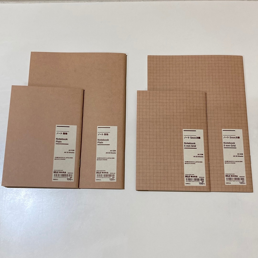 新商品　A5・A6サイズのノート・スケジュール帳のご紹介