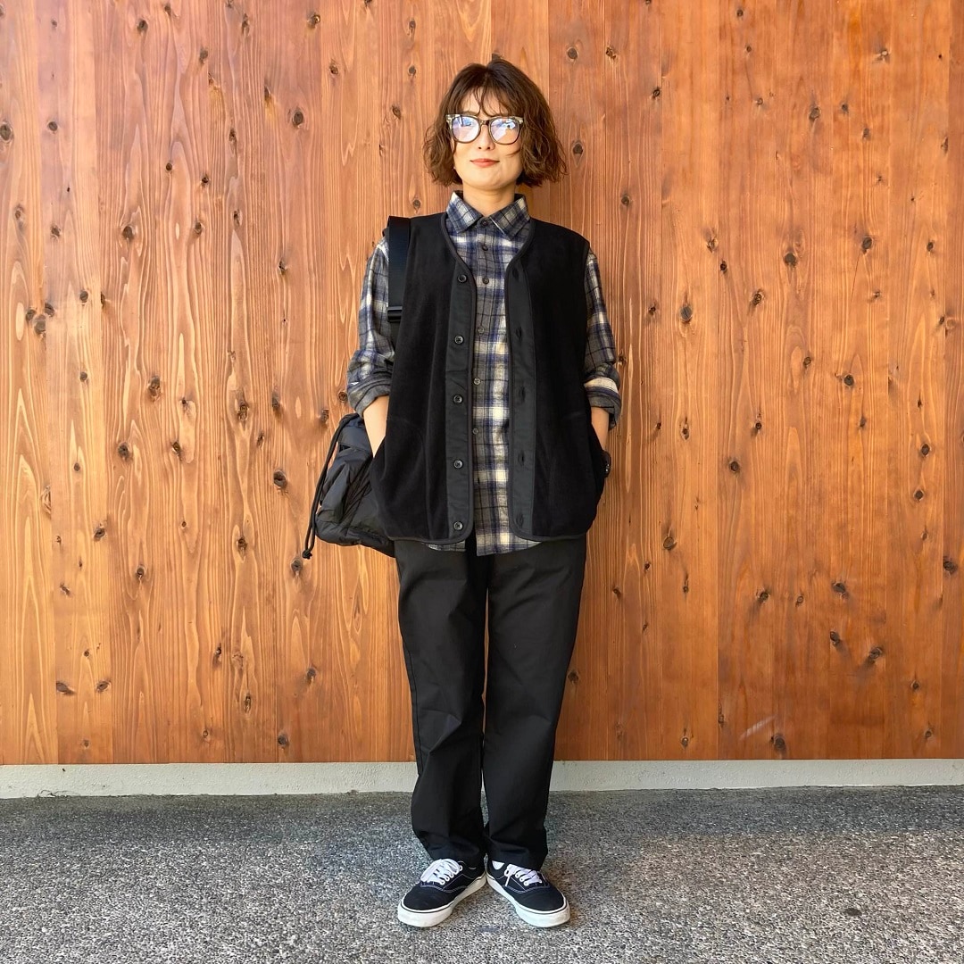 素材に還るフリースベスト