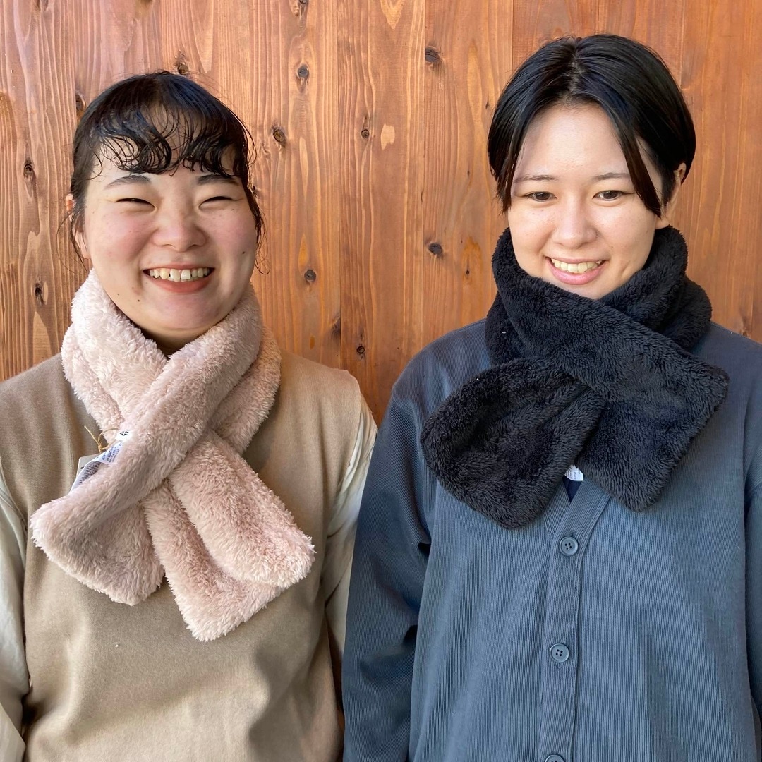 再生ポリエステルあったかボアマフラー