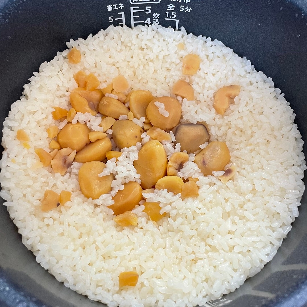栗ご飯材料
