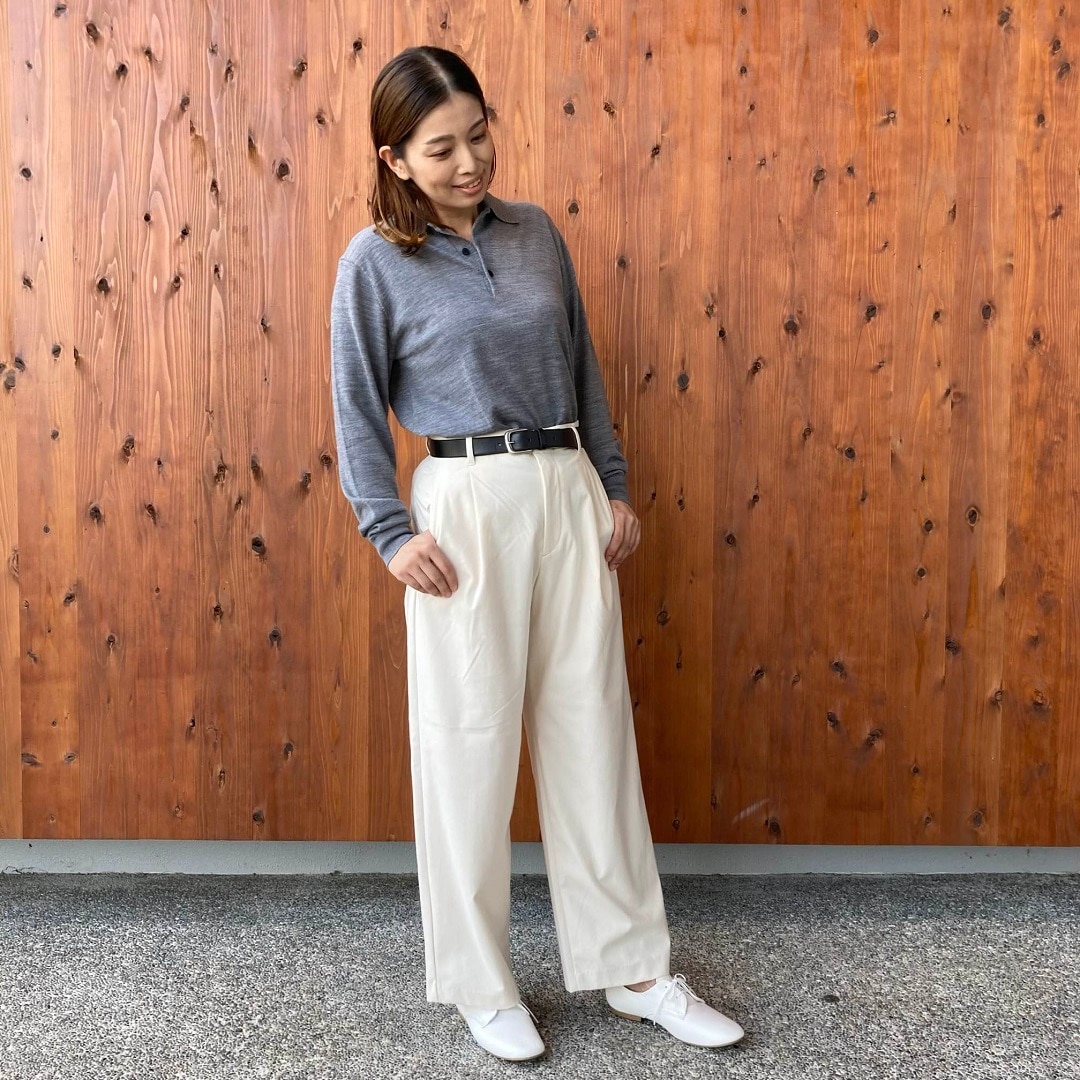 洗えるウールハイゲージポロ