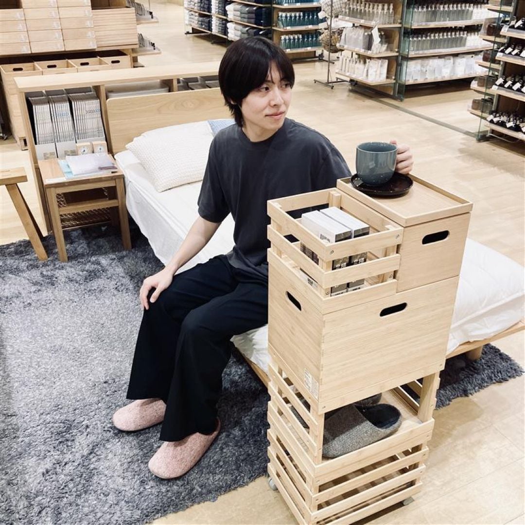 【ららぽーと豊洲】ウール混ネップ入り 履き心地しっかりスリッパ_F0lZVi