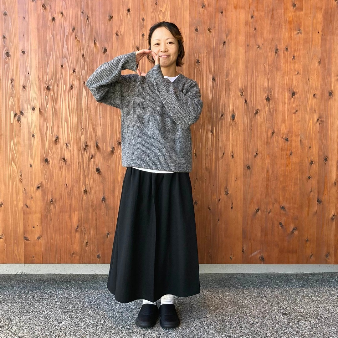 起毛タックスカート