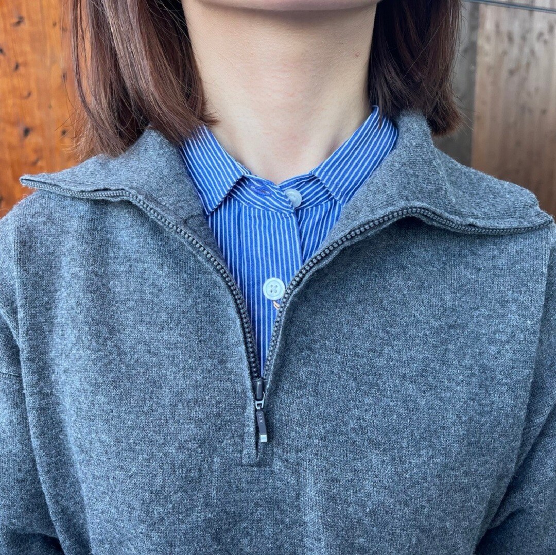 洗いざらしブロードレギュラーカラー長袖シャツ
