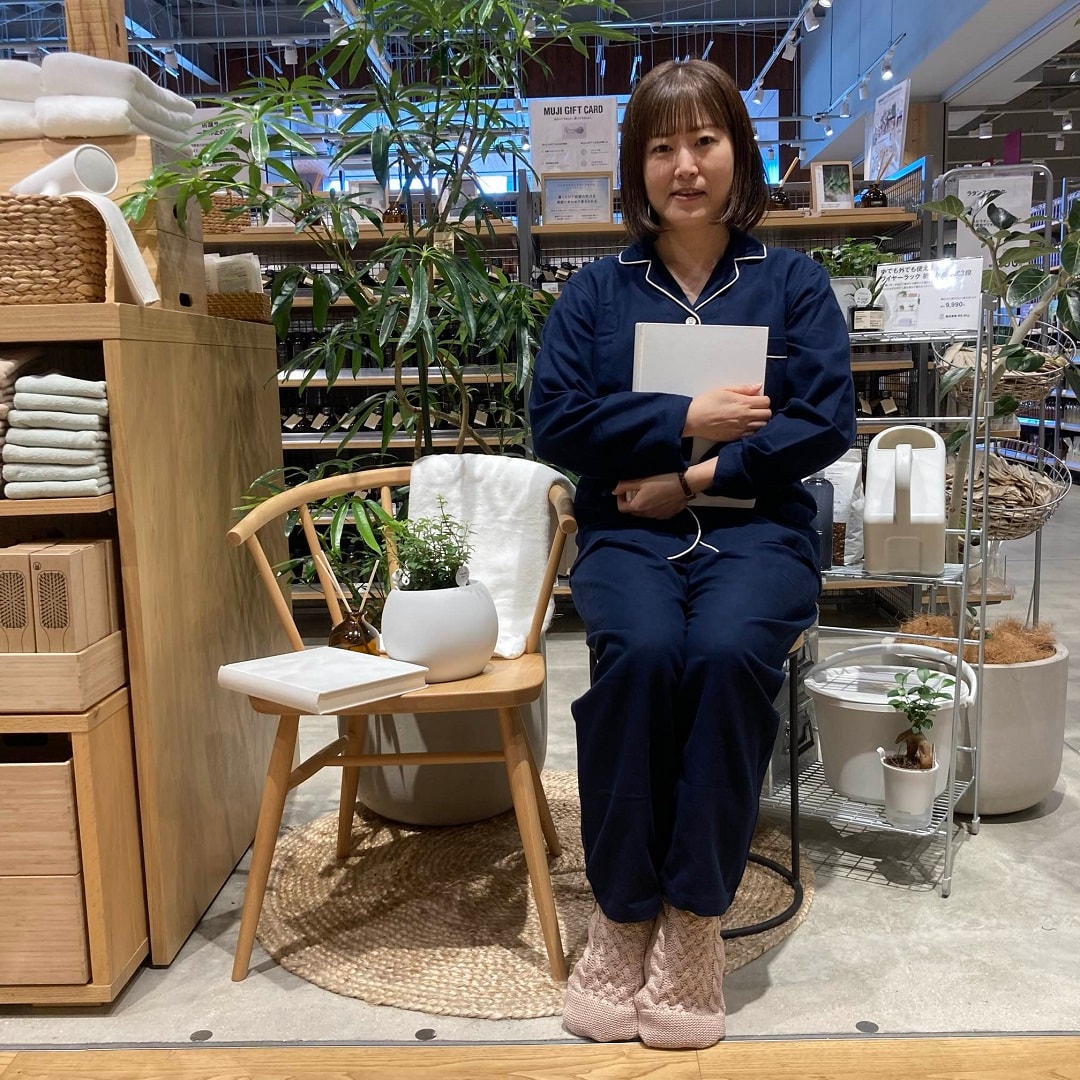 脇に縫い目のないフランネル長袖パジャマ