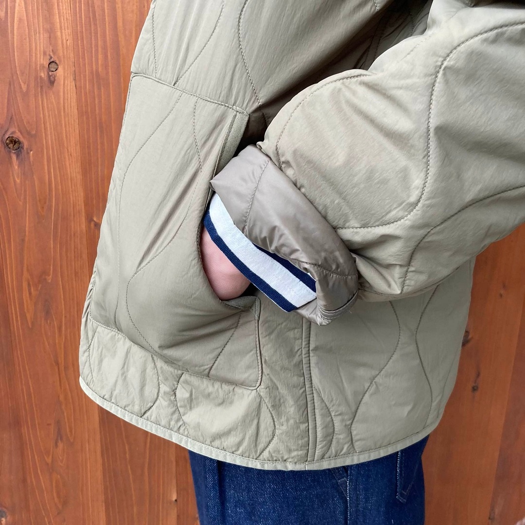 ふんわり中わた撥水キルトジャケット