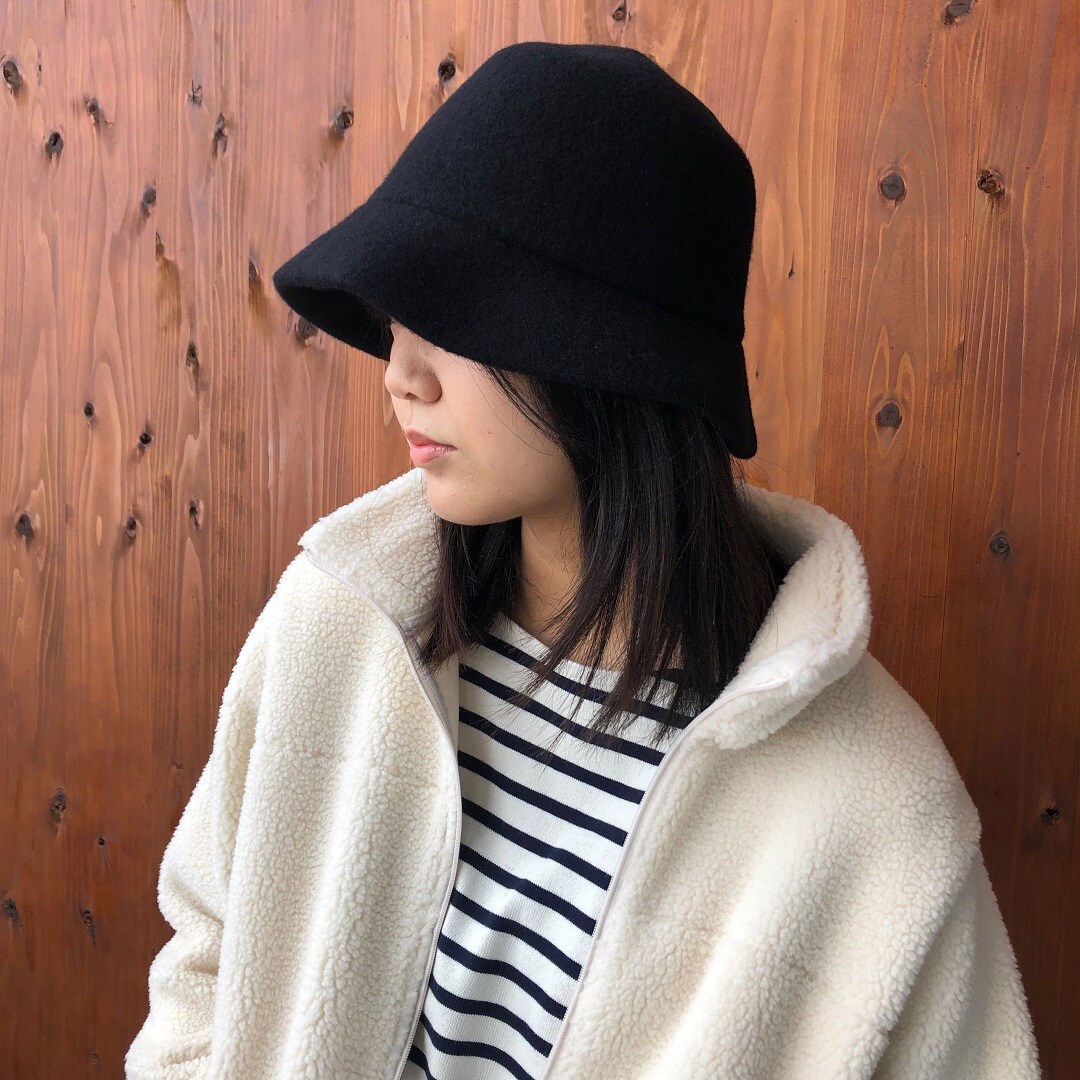 ウールメトンバケットハット