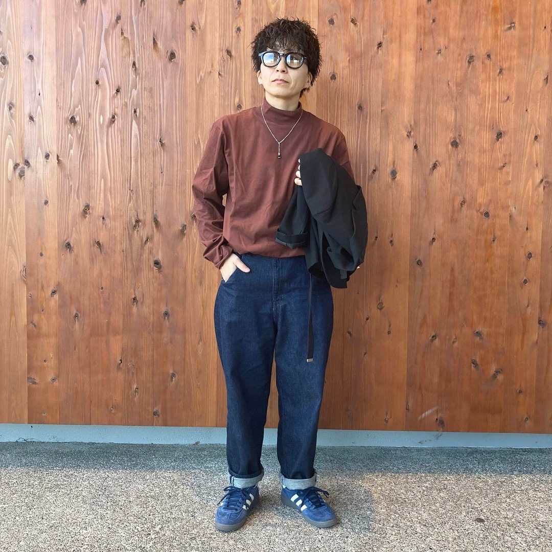 起毛ハイネック長袖Ｔシャツ