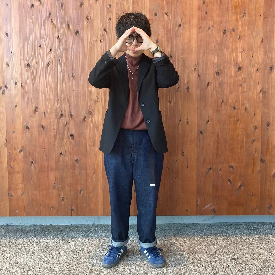 起毛ハイネック長袖Tシャツ