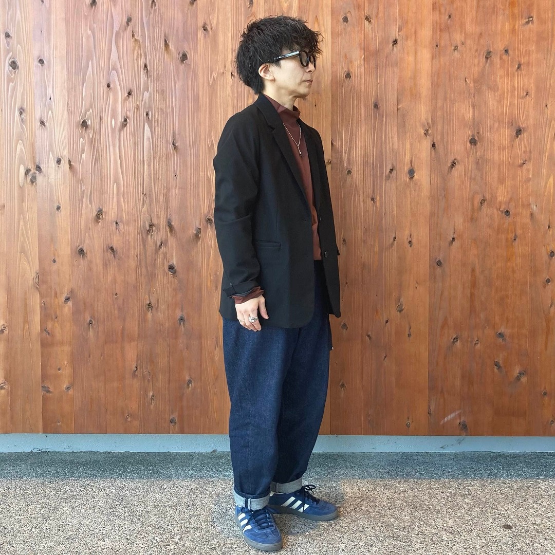 起毛ハイネック長袖Tシャツ