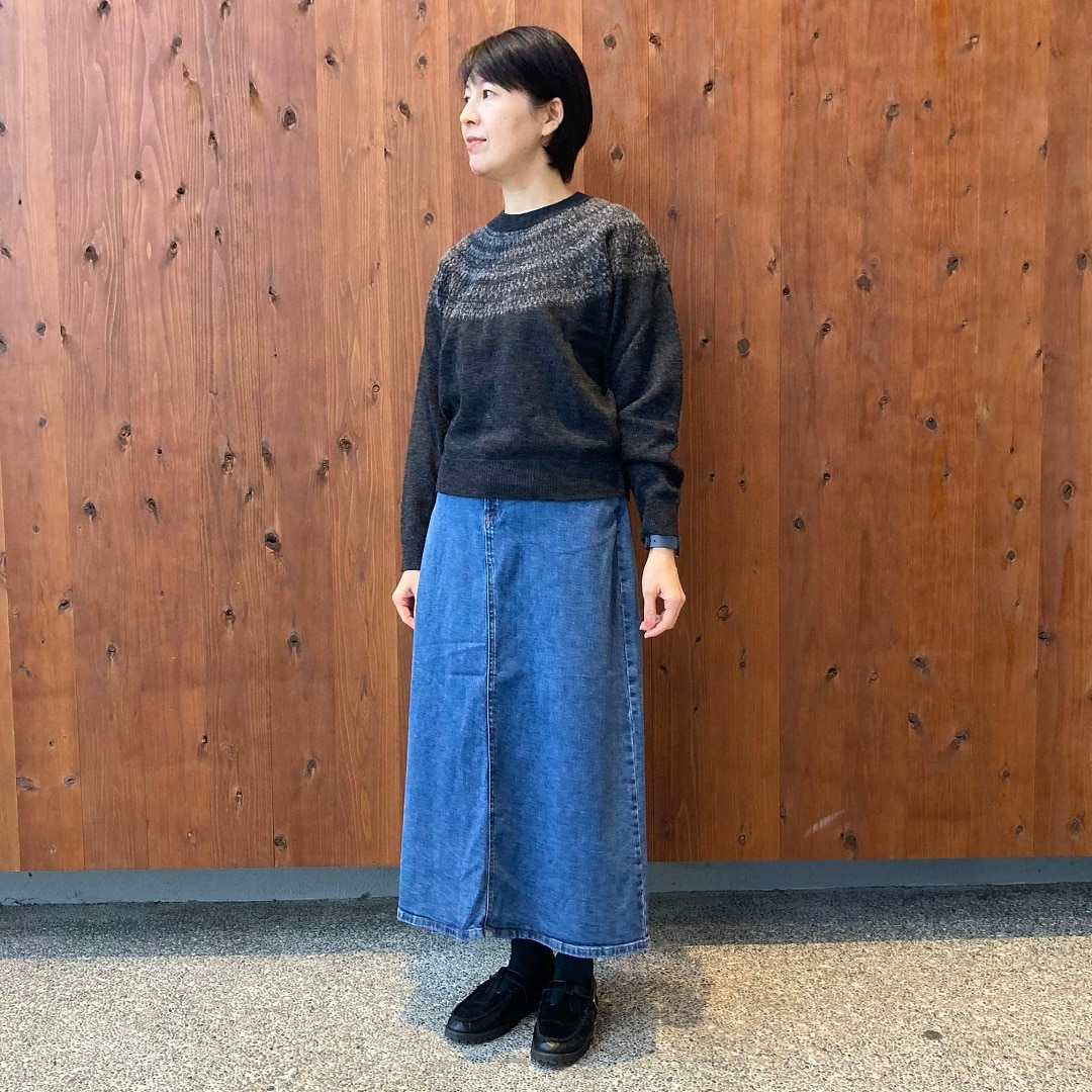 アンデスウールを使ったジャガード編みセーター