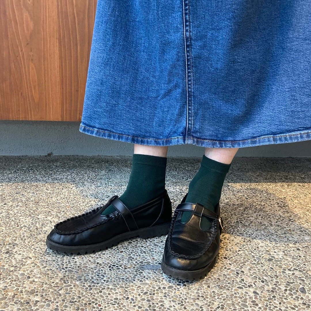 ストレッチデニムAラインスカート