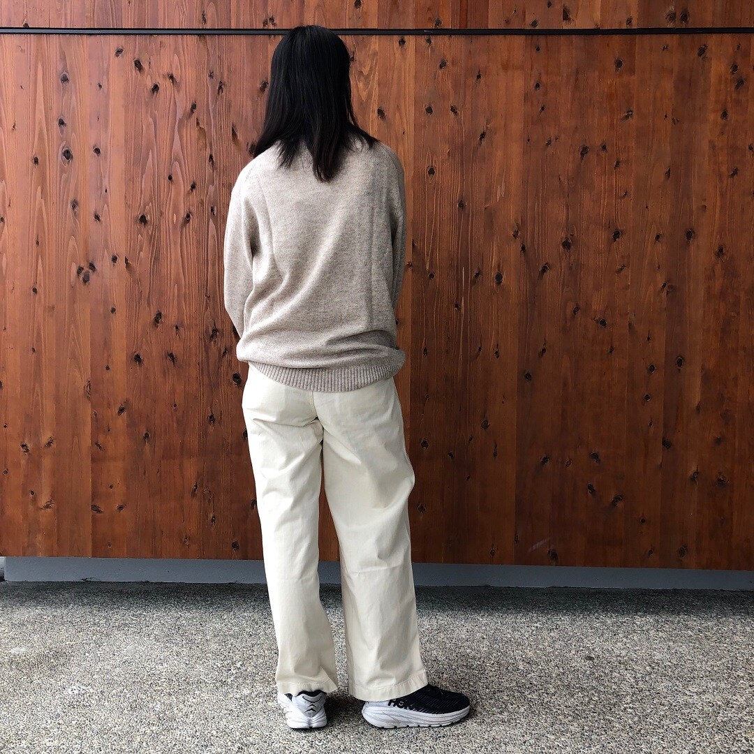 ムラ糸チノタックワイドパンツ