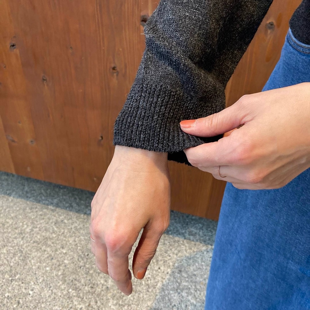 アンデスウールを使ったジャガード編みセーター