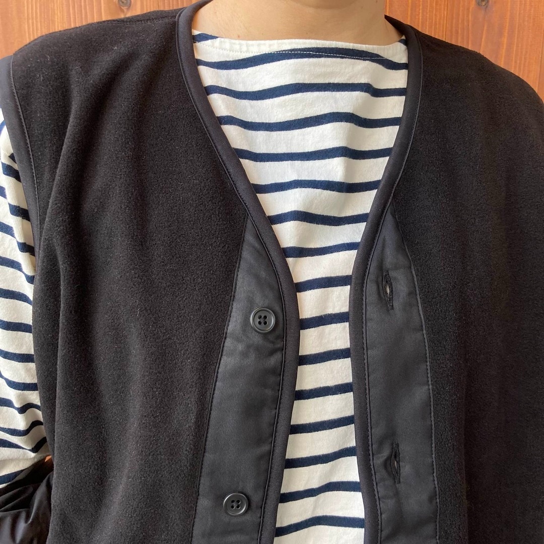 素材に還るフリースベスト