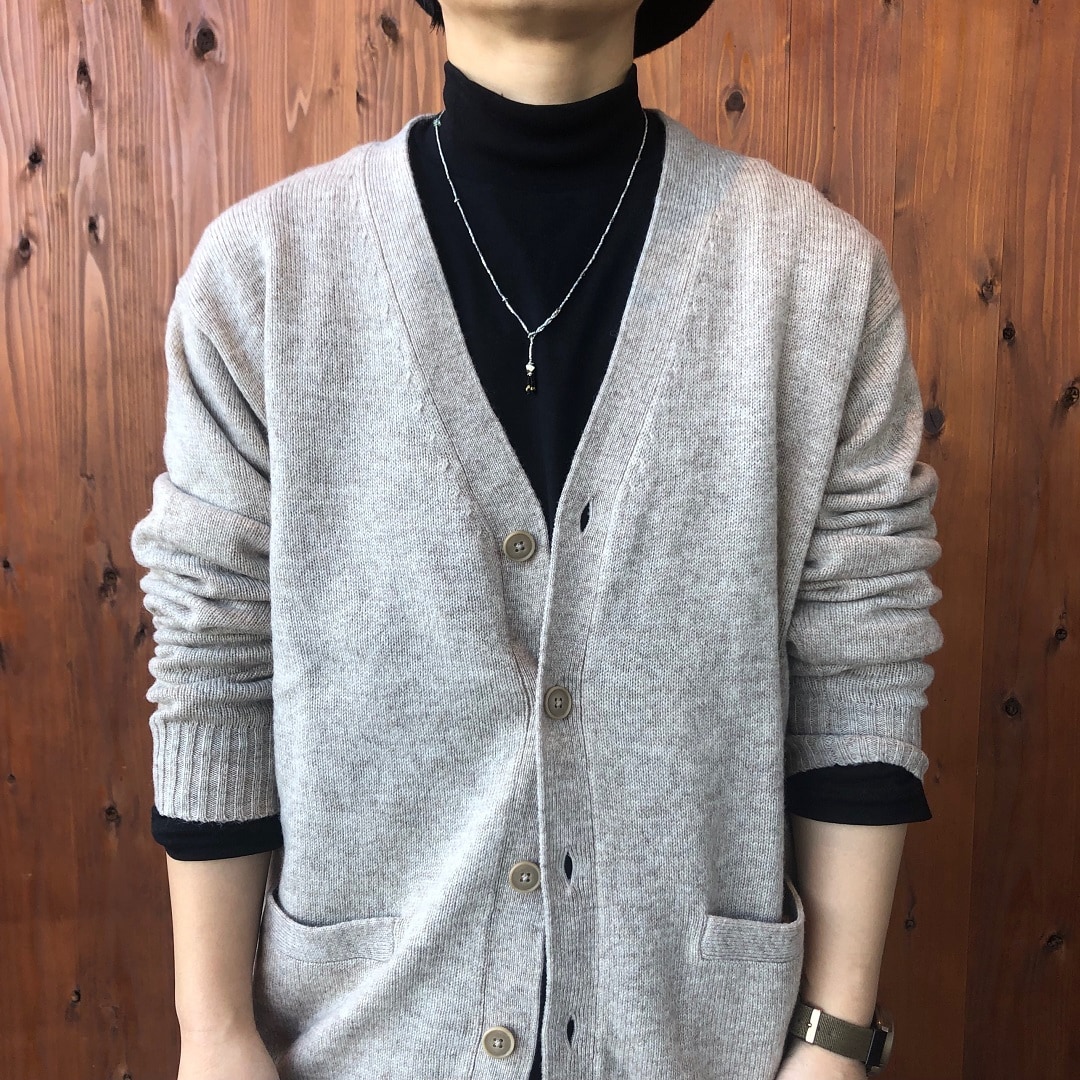 起毛ハイネック長袖Tシャツ