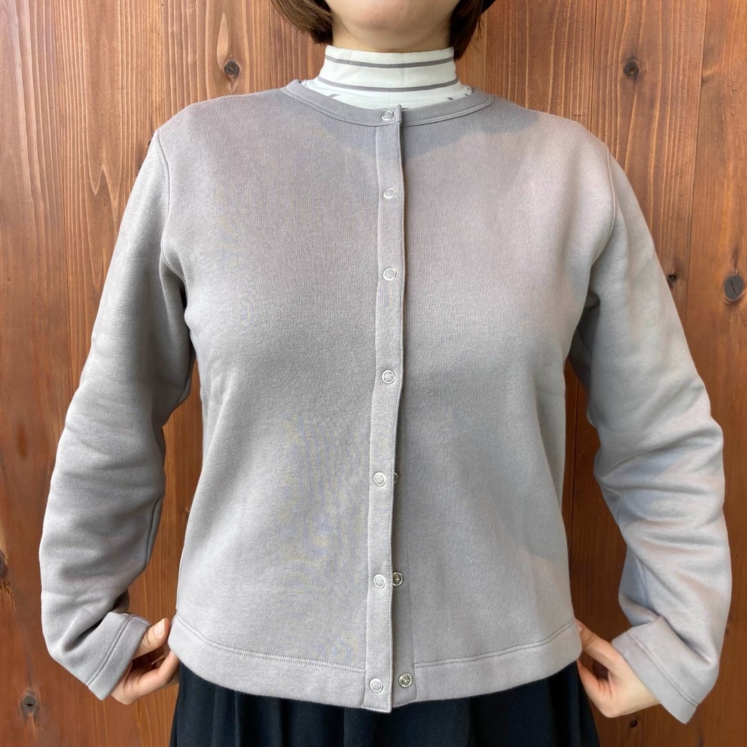 スウェットカーディガン