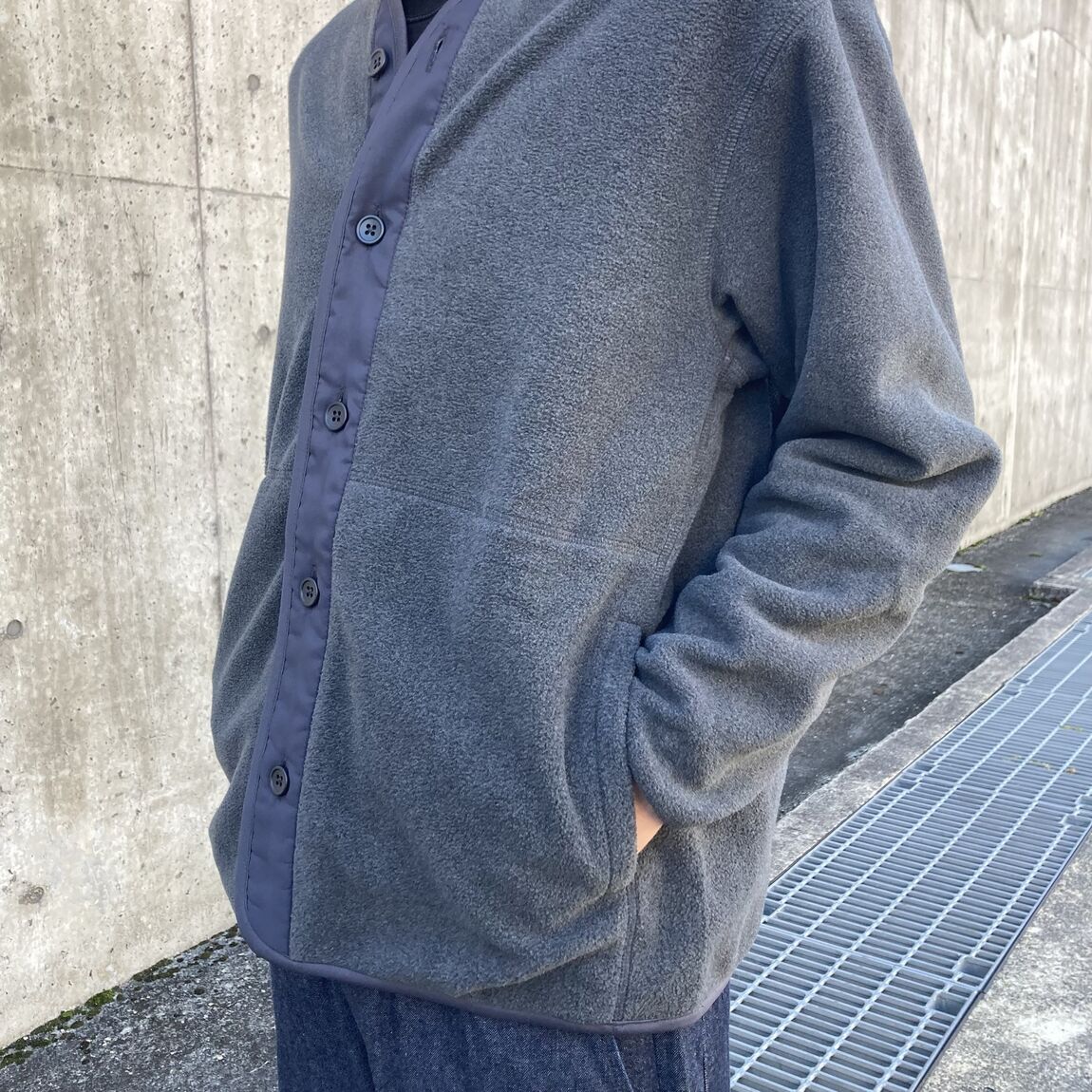 素材に還るカーディガン