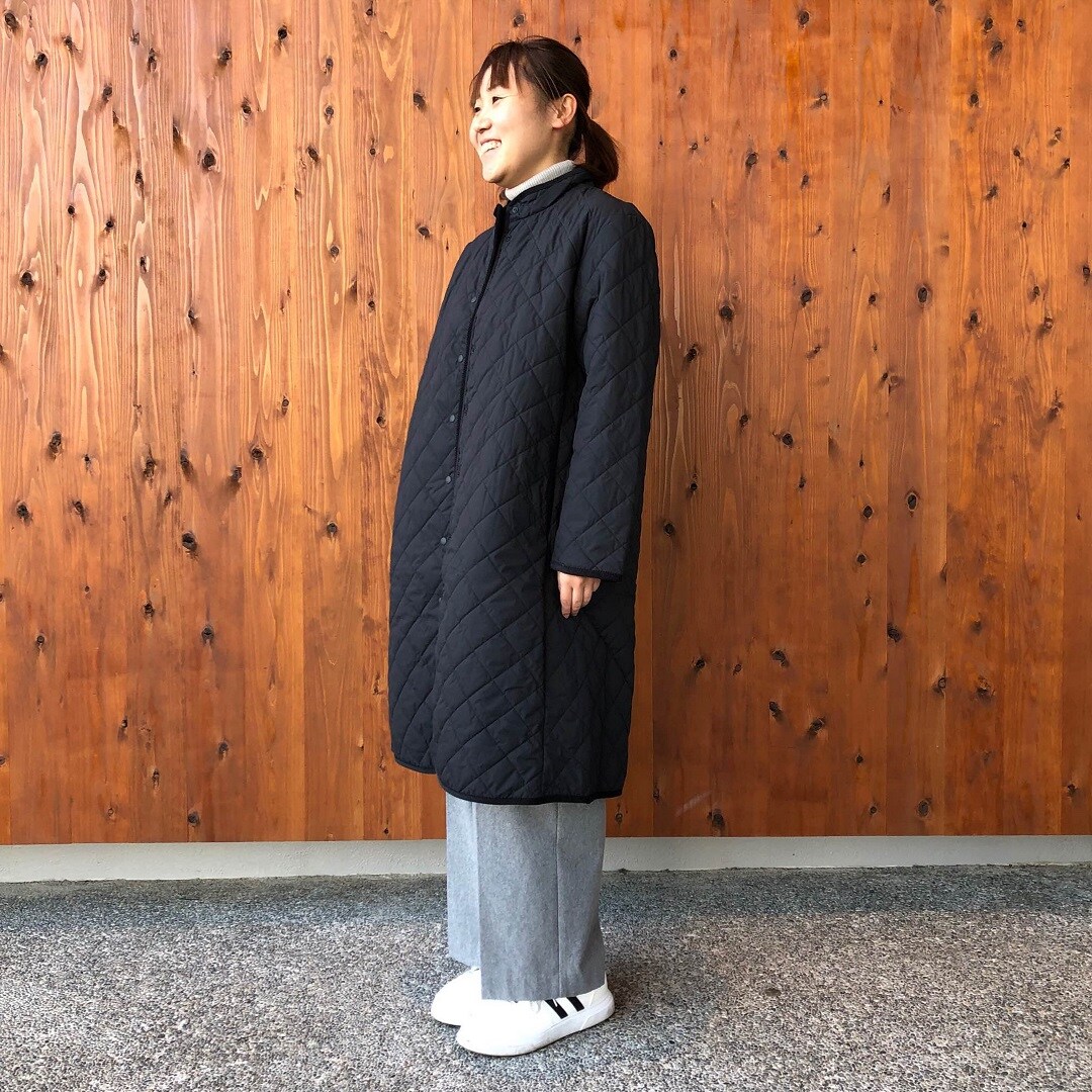洗える中わたキルティングコート