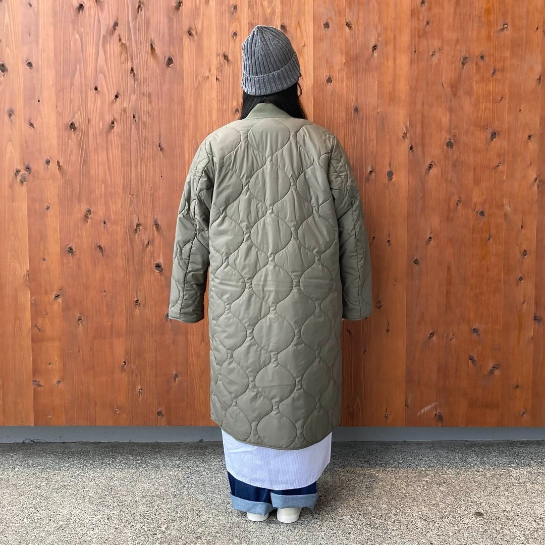 ふんわり中わたキルティングコート