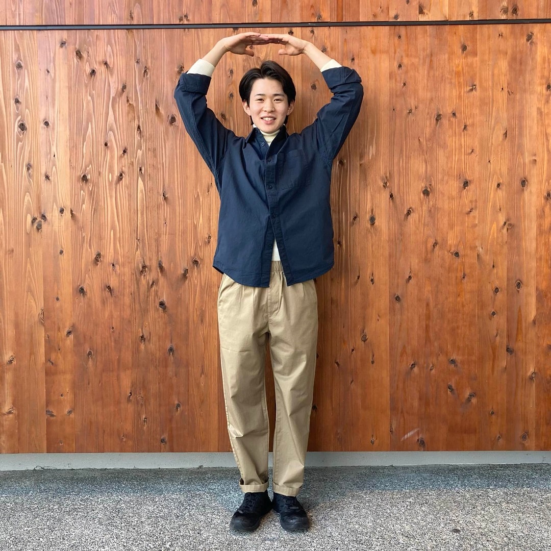 洗いざらしブロードオーバーシャツ