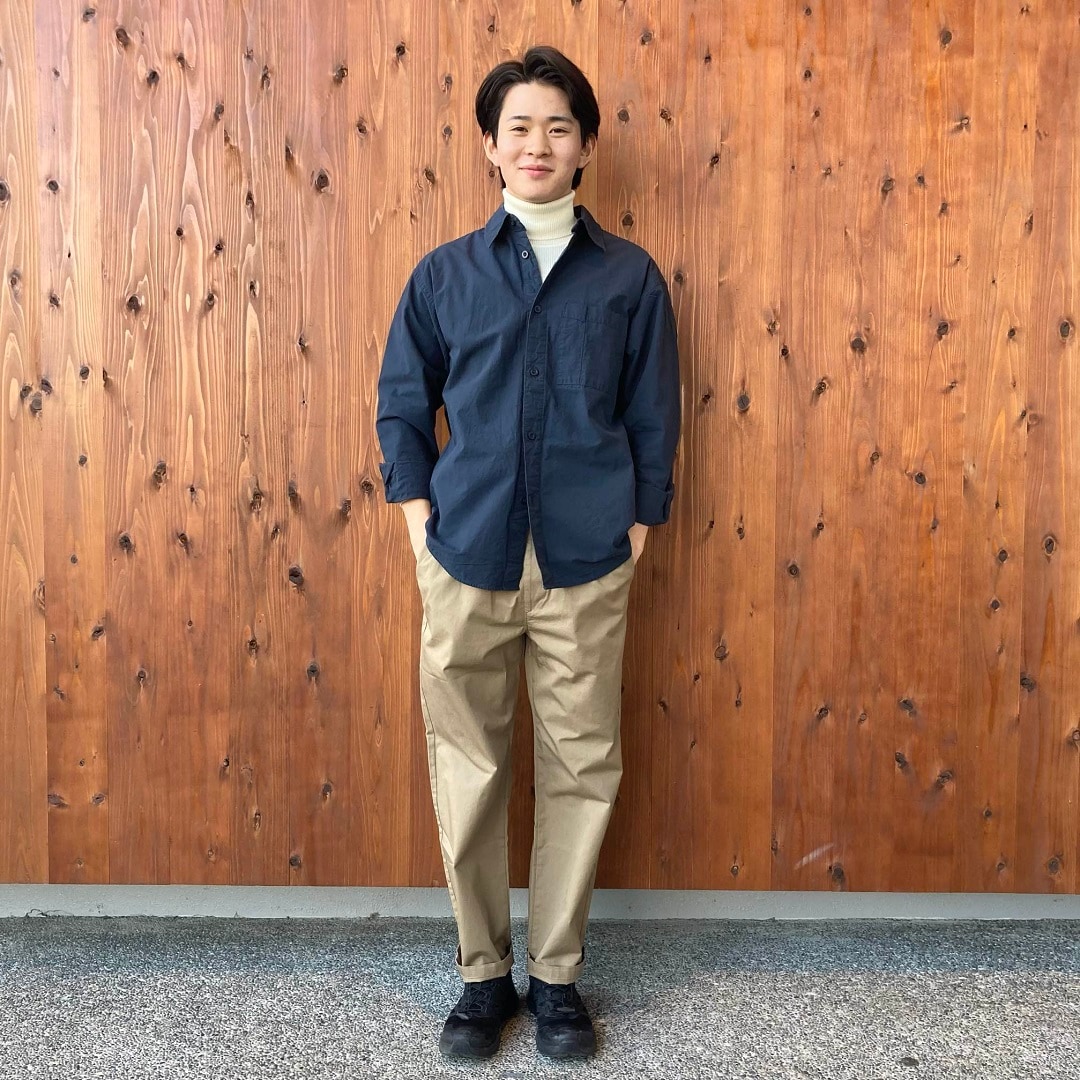 洗いざらしブロードオーバーシャツ