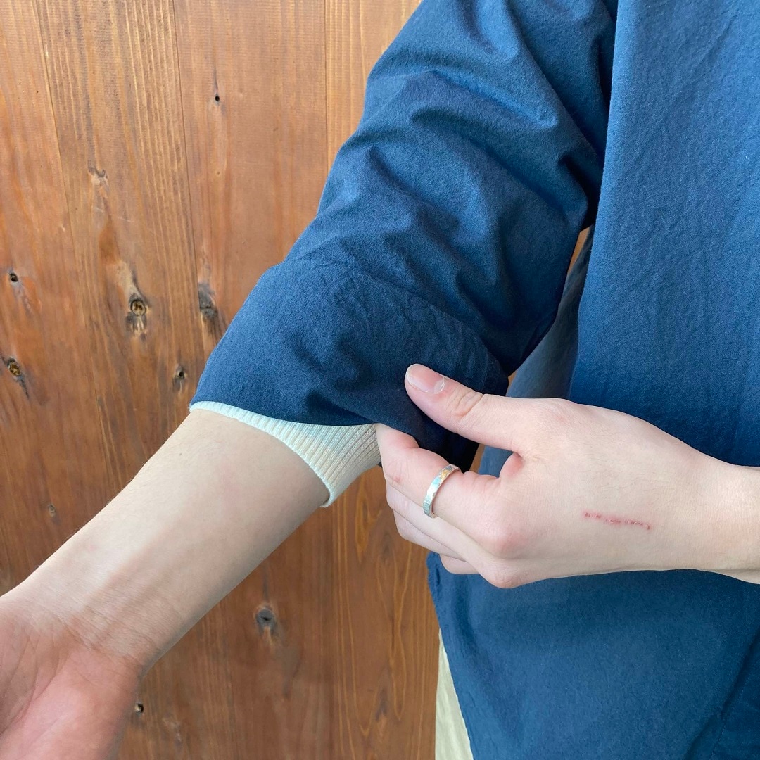 洗いざらしブロードオーバーシャツ