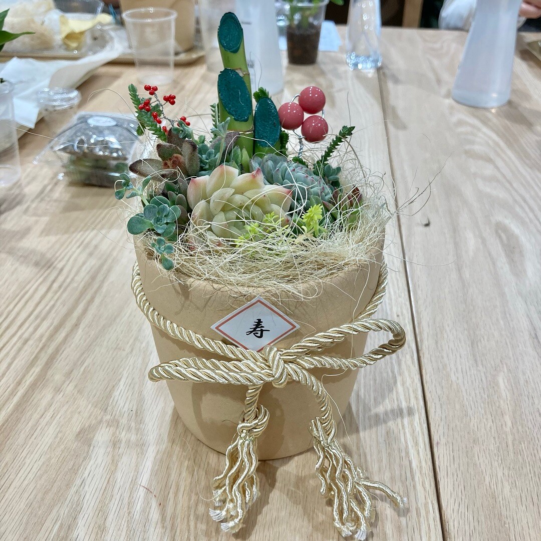 イオンモール四條畷】寄せ植えでミニ門松を作るワークショップ開催しま