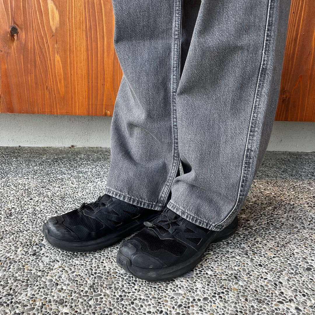 木の実から作ったカポック混デニムワイドパンツ