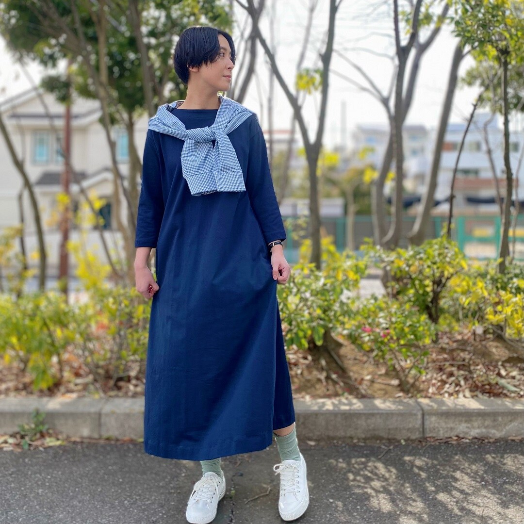【イオンモール浦和美園】ライトグリーン靴下のスタイリング１