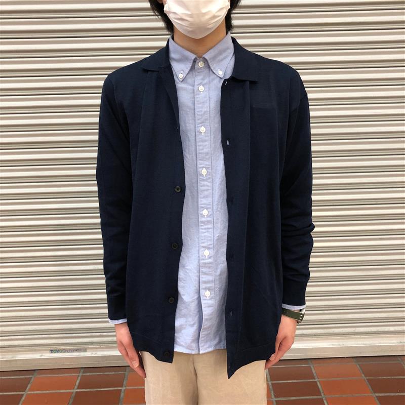【岡山表町商店街】UVカットヘンプ混シャツカーディガン