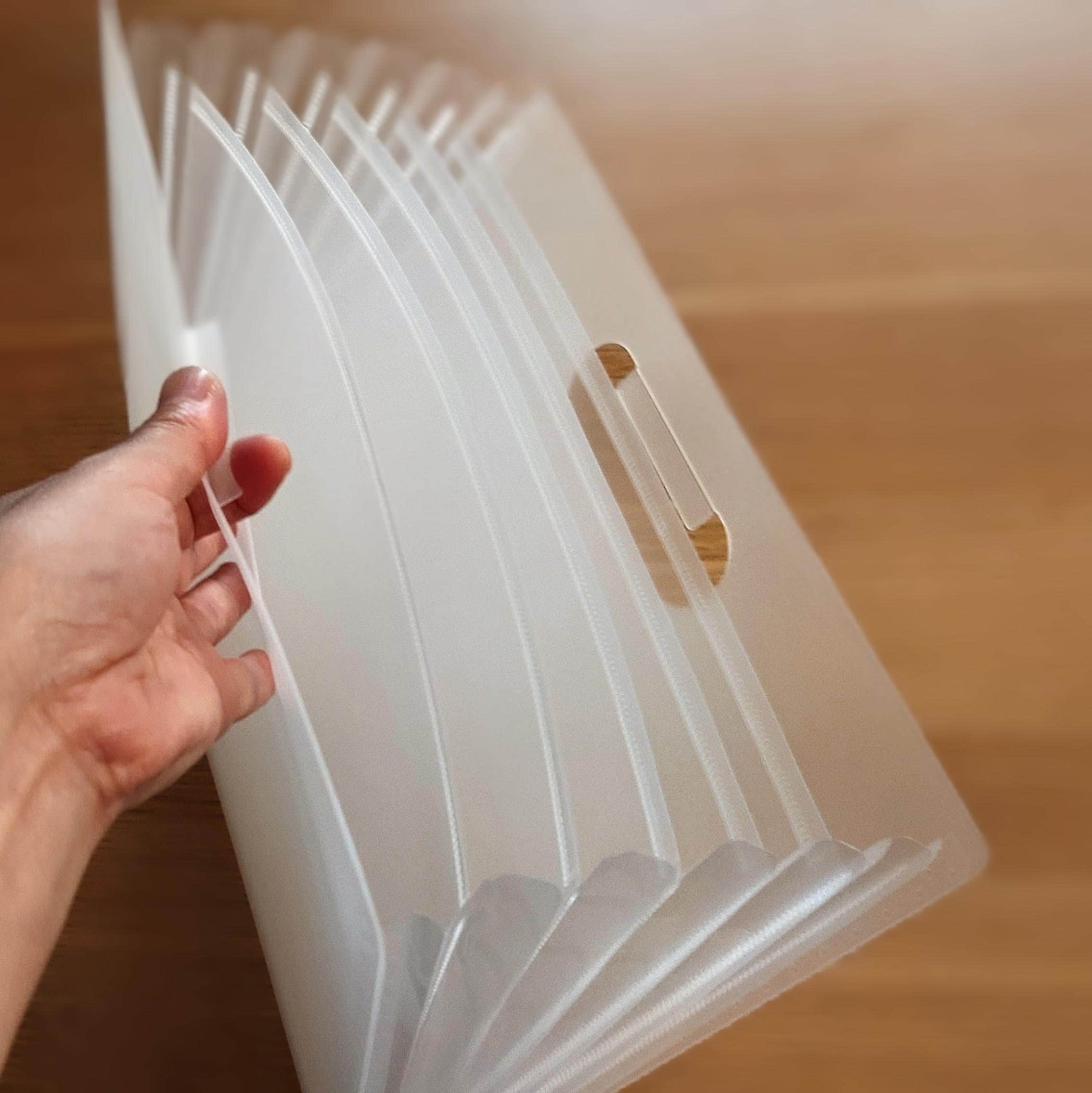 【無印良品500 マルシェ池田】じゃばらファイルで書類整理を簡単に！_Kkbh33