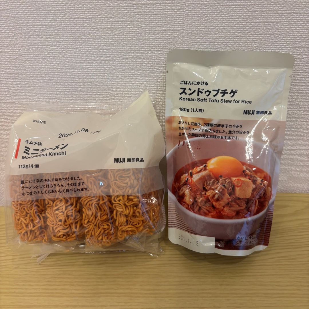 【ららぽーと海老名】ごはんにかけるスンドゥブチゲとキムチ味ミニラーメンでプデチゲ風_XreBV3