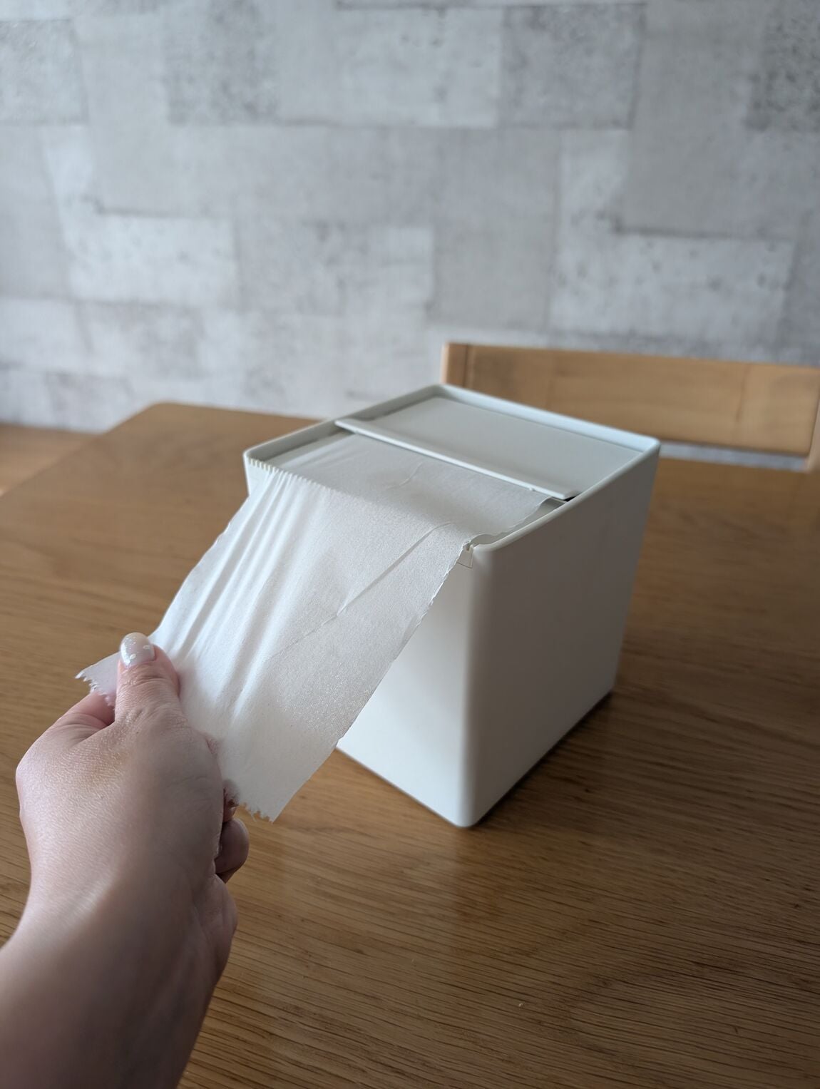卓上用トイレットペーパーケース実演
