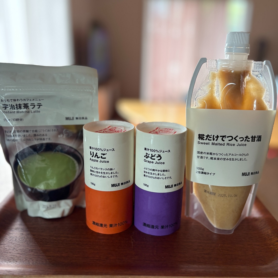 甘酒とジュース