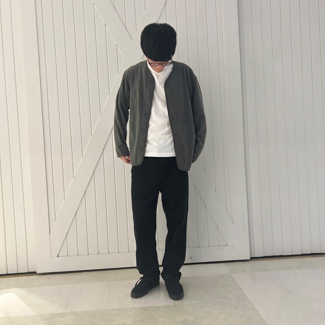 フリースカーディガン