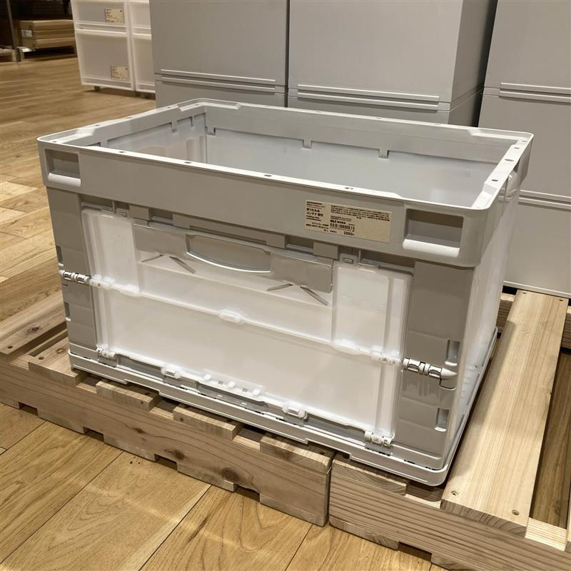 再生ポリプロピレン入り　折りたたみコンテナ　窓付