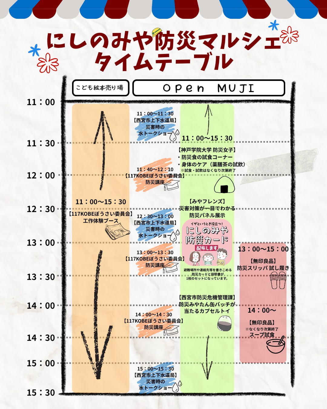【阪急西宮ガーデンズ】8/30(日)「にしのみや防災マルシェ」開催のお知らせ_1BhgBM