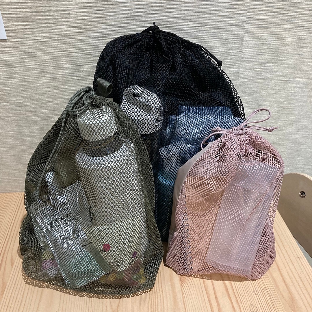 ポリエステルメッシュ巾着袋の画像