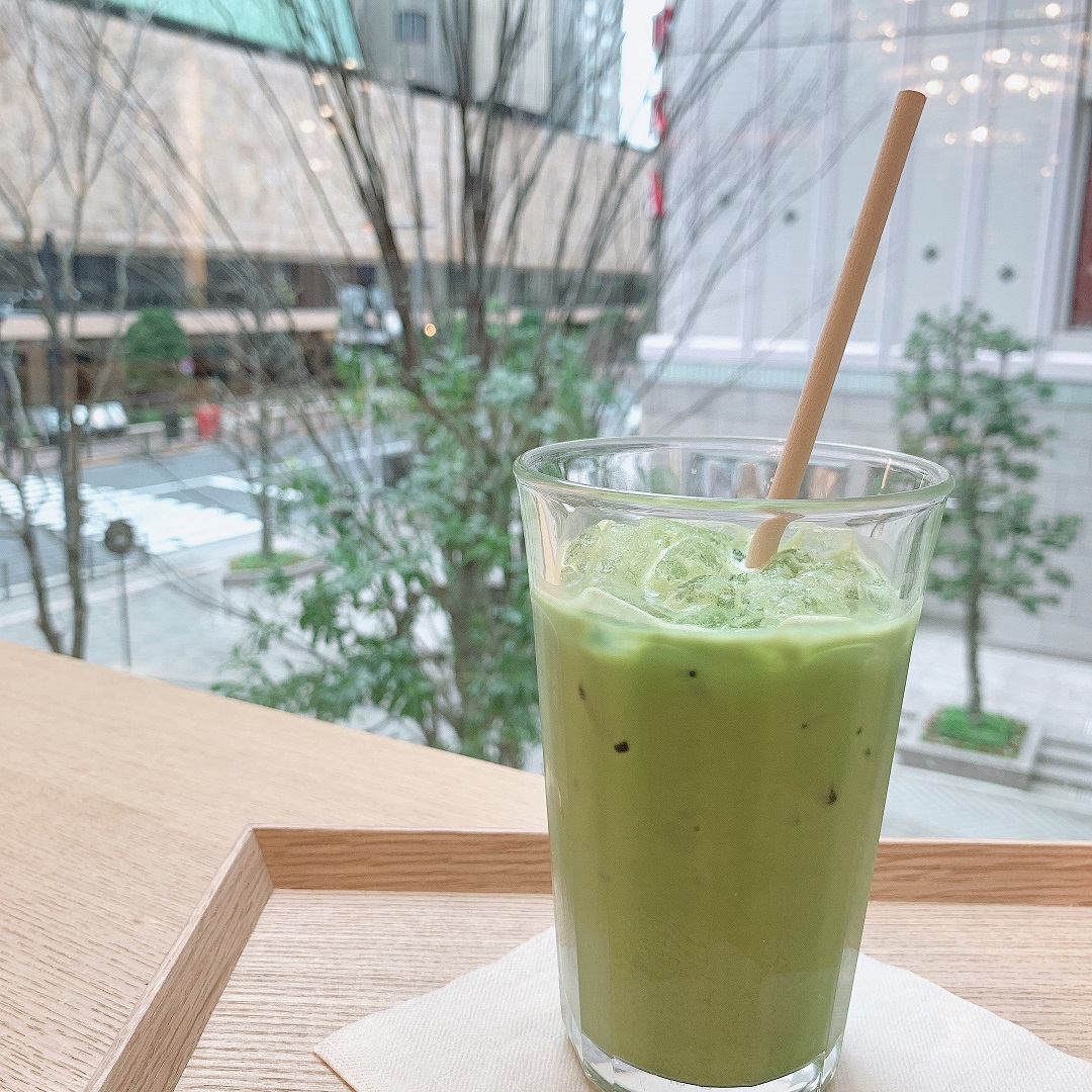 【Cafe＆MealMUJI日比谷】苗色の抹茶ラテ